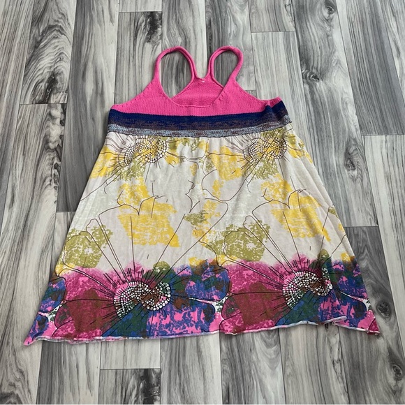 Free People Pink and Floral Knit Dress - Picture 4 of 6